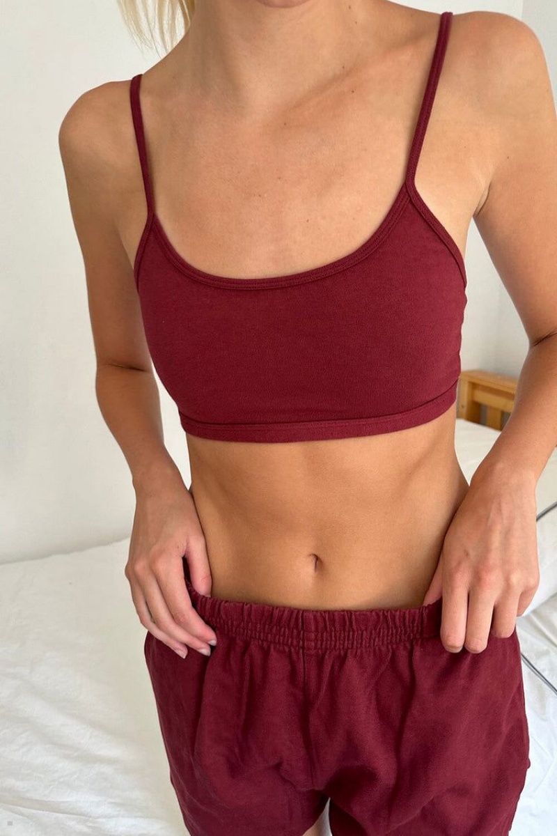 Soutien Gorge Brandy Melville Laney Bordeaux | ODJ-49546525